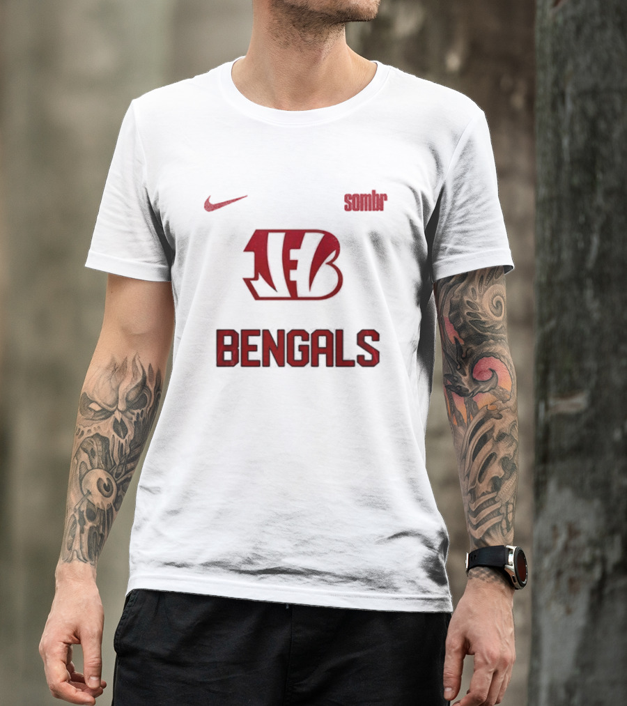 Cincinnati Bengals Nike Sombr The Late Nights And Young Romance Tour T-Shirt