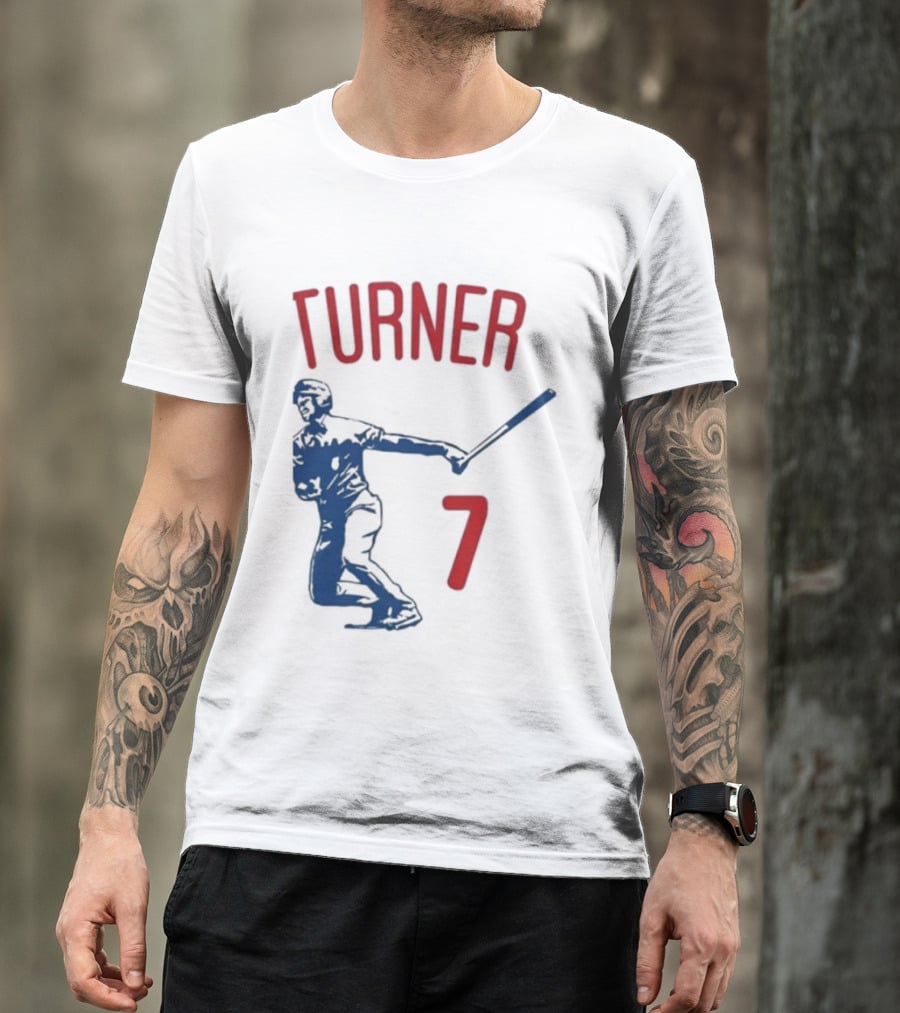Turner Player 7 Baseball Batter T-Shirt