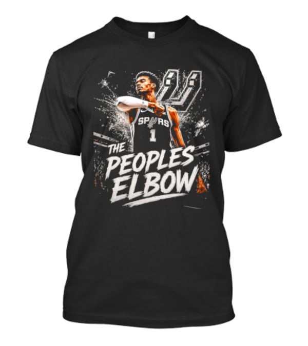 Victor Wembanyama Spurs 1 The Peoples Elbow T-Shirt