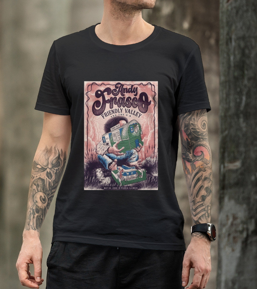 Andy Frasco Friendly Valley And The U.N. May 22 2026 Peoria Illinois T-Shirt
