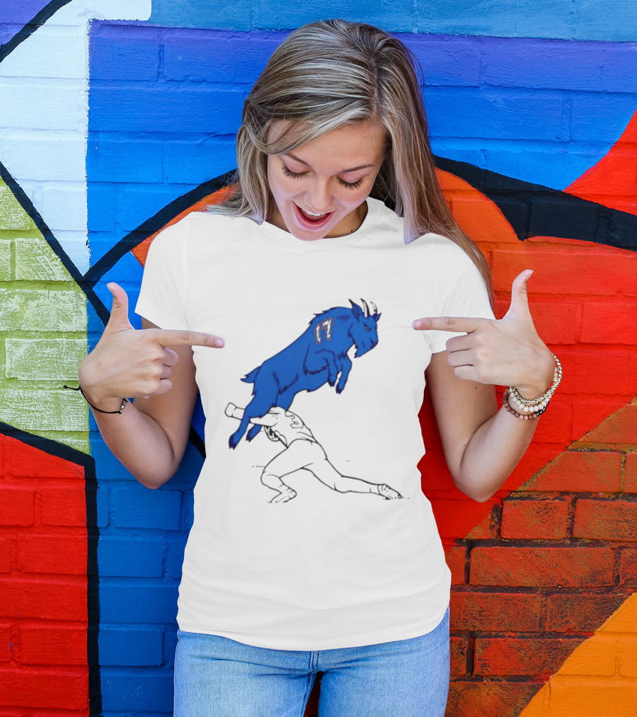 Buffalo Bills Jumping Goat Football T-Shirt