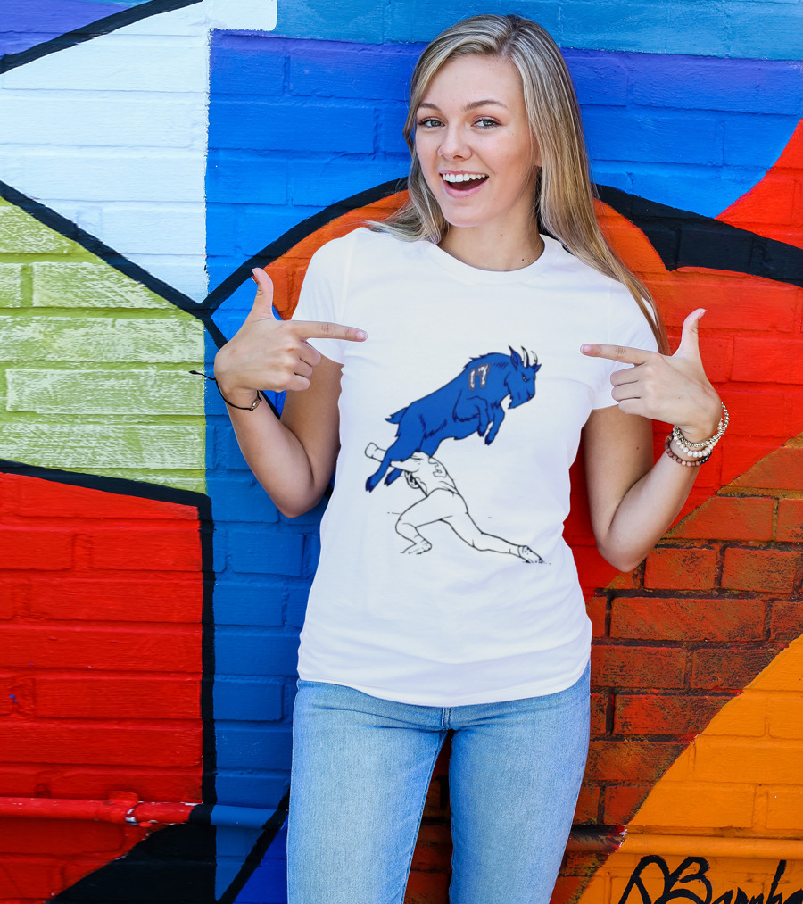 Buffalo Bills Jumping Goat Football T-Shirt