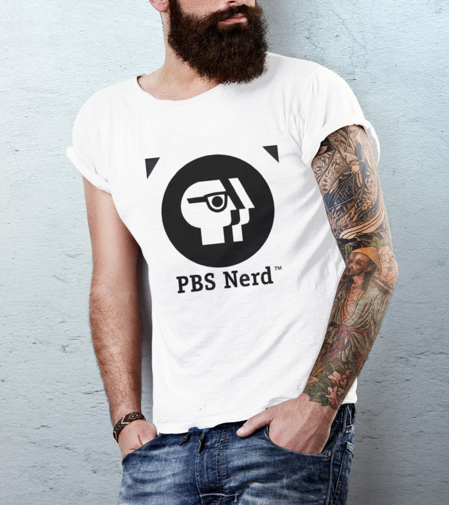 PBS Nerd Retro Minimalist Face T-Shirt