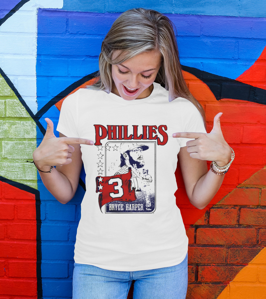 Phillies Bryce Harper 3 Star Player Philadelphia T-Shirt