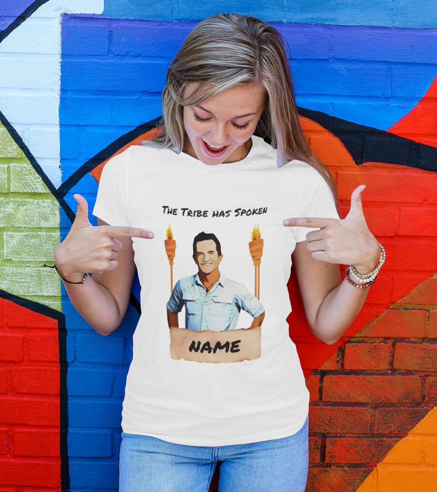 The Tribe Has Spoken Survivor Fire Torches Name T-Shirt