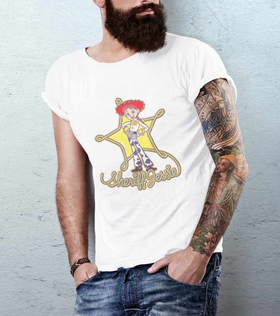 Sheriff Jessie Toy Story 5 Star Badge Rope Cowgirl T-Shirt