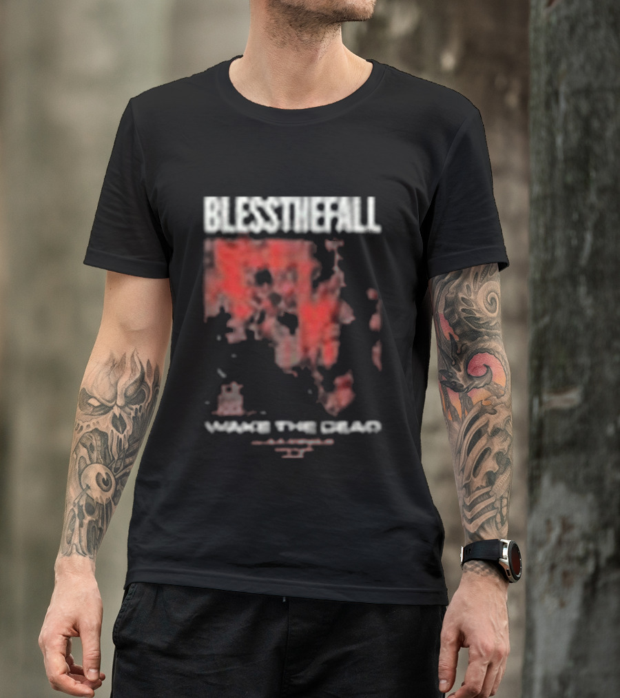 Blessthefall Cvlt Industries Wake The Dead Red Skull T-Shirt