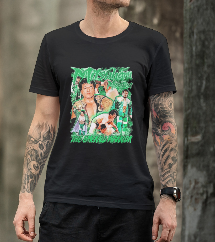 Mitsuharu Misawa The Emerald Warrior Wrestling Legend T-Shirt