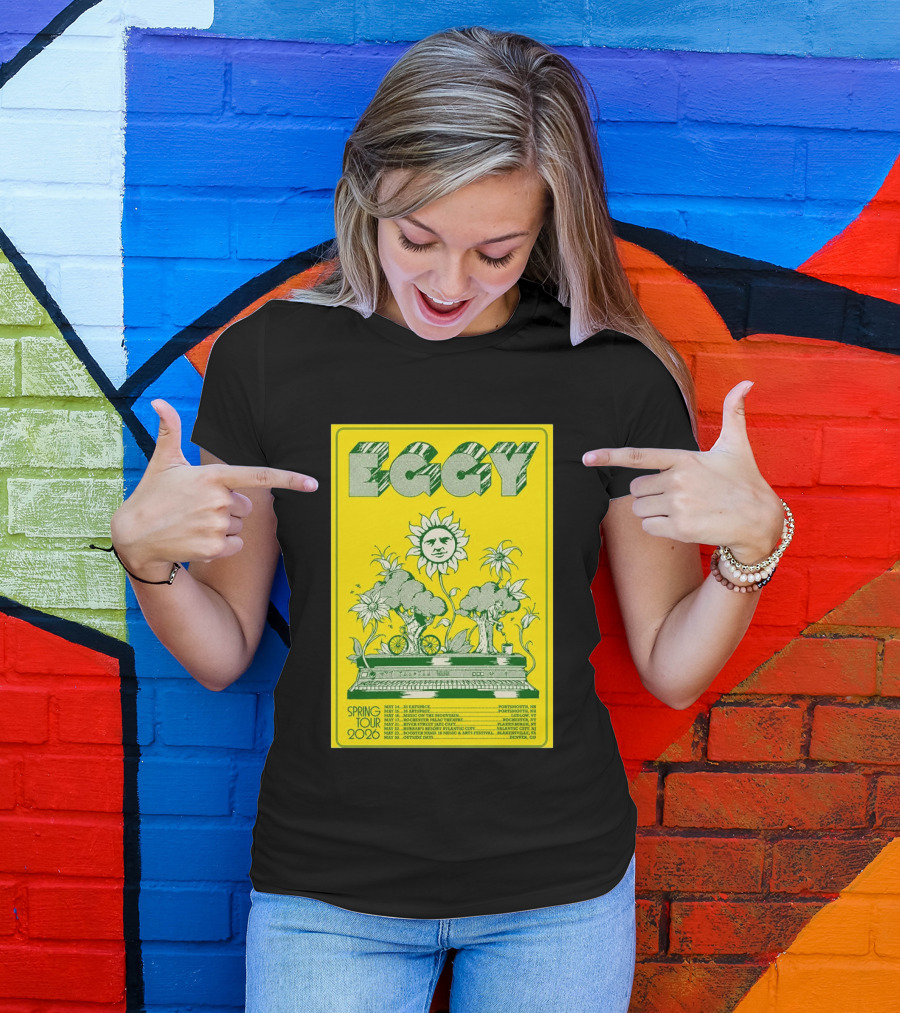 Eggy Spring Tour 2026 Concert With Sunflower And Piano T-Shirt