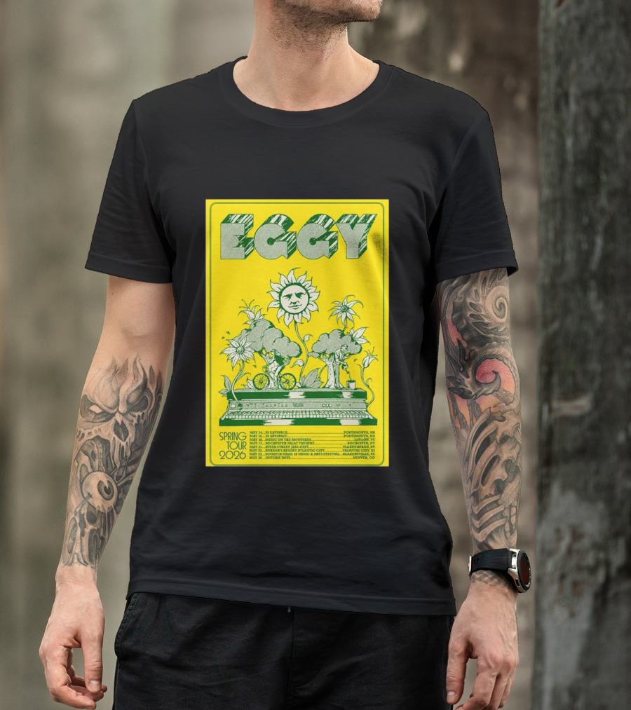Eggy Spring Tour 2026 Concert With Sunflower And Piano T-Shirt