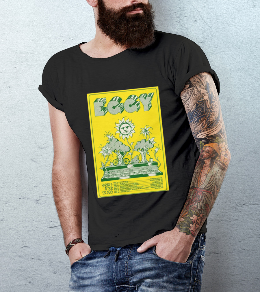 Eggy Spring Tour 2026 Concert With Sunflower And Piano T-Shirt