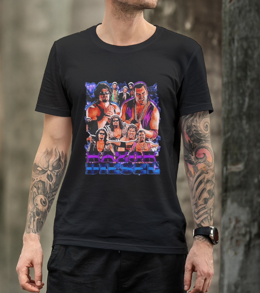 WWF Razor Ramon Diesel Kevin Nash Wrestling Legends History T-Shirt