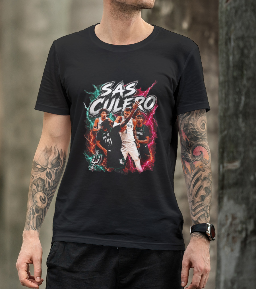 Sas Culero San Antonio Spurs Vs Minnesota Timberwolves Basketball Players T-Shirt