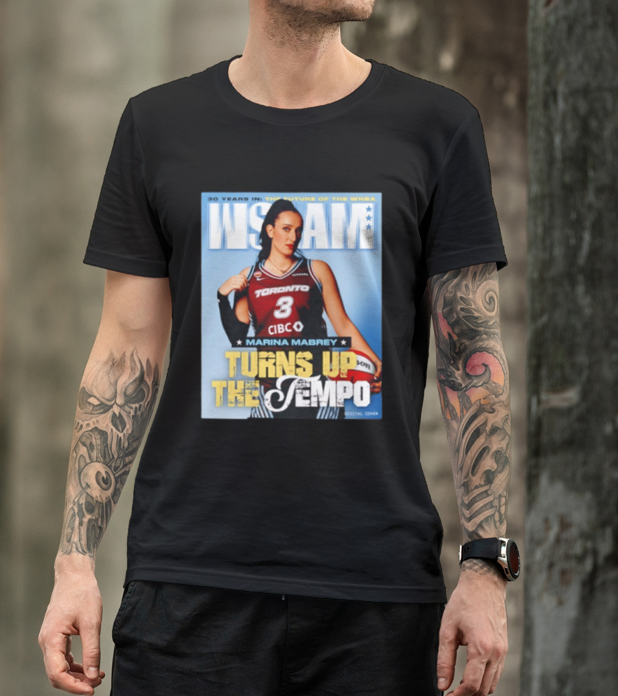 Marina Mabrey Turns Up The Tempo Toronto Basketball Slam Cover T-Shirt