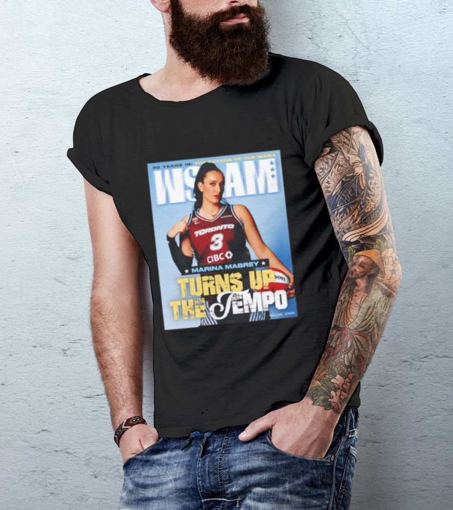 Marina Mabrey Turns Up The Tempo Toronto Basketball Slam Cover T-Shirt