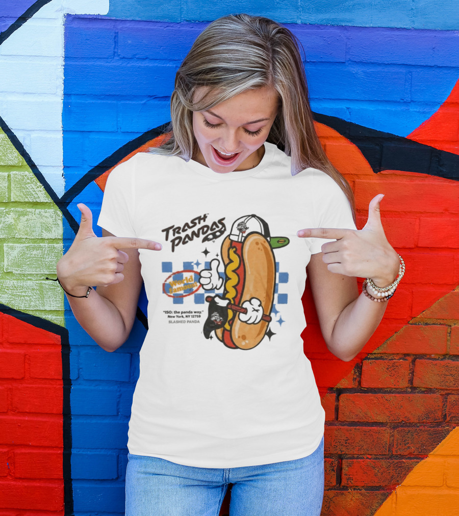 Trash Pandas World Famoust Hot Dog Thumbs Up T-Shirt