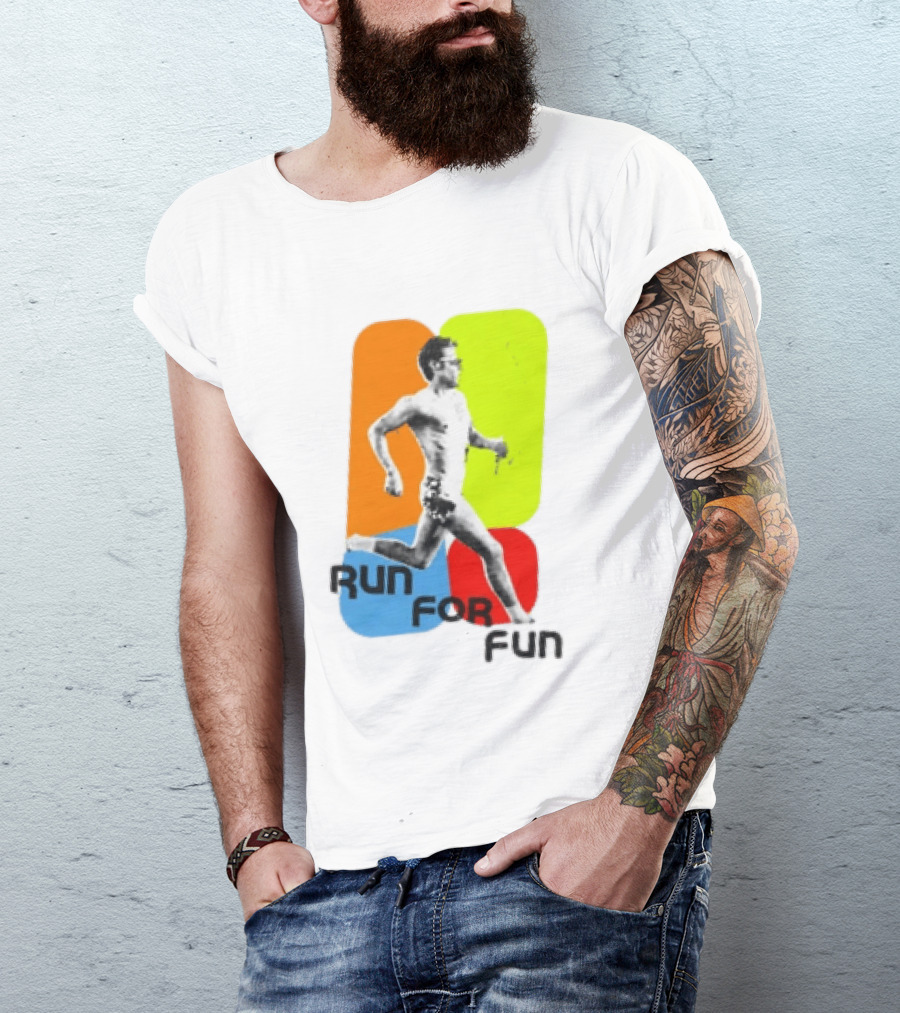 Run For Fun Harry Styles Colorful Running T-Shirt