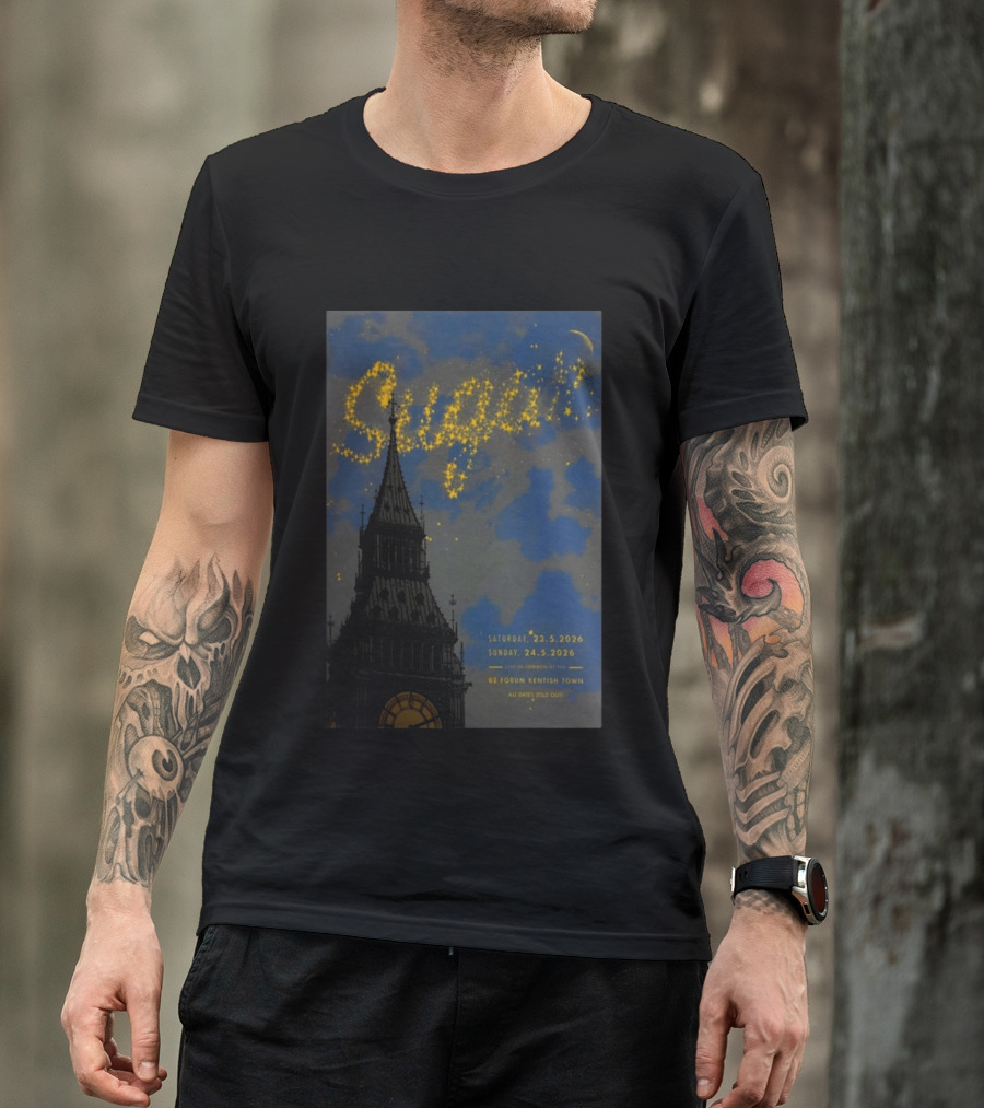 SUGAR Love You Even Still Tour 2026 Bob Mould London O2 Forum Kentish Town T-Shirt