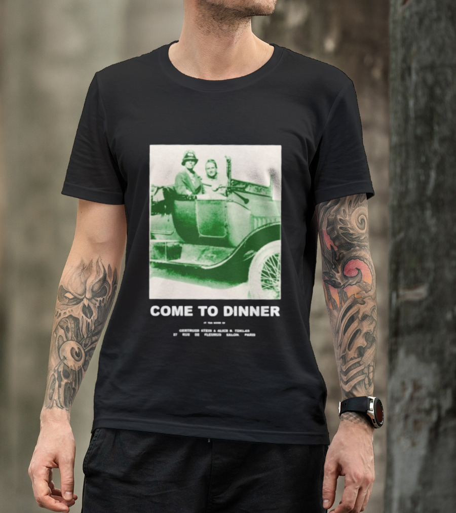 Come To Dinner Vintage Car Scene 1920s Nostalgia T-Shirt