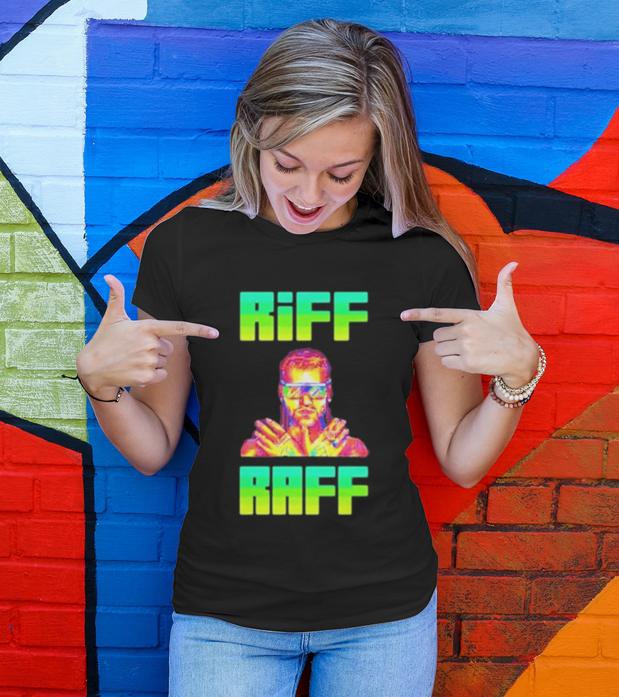 Riff Raff Neon 8 Bit Style Dale Dan Tony T-Shirt