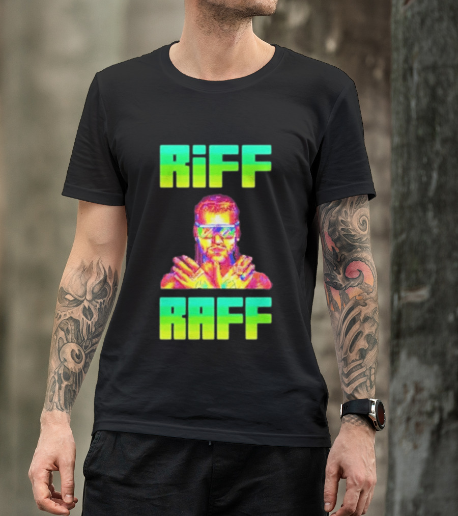 Riff Raff Neon 8 Bit Style Dale Dan Tony T-Shirt