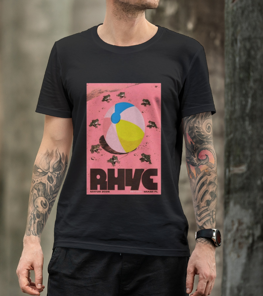 Rhye May 25 2026 ZeyZey Miami FL Tour Beach Ball Frogs T-Shirt