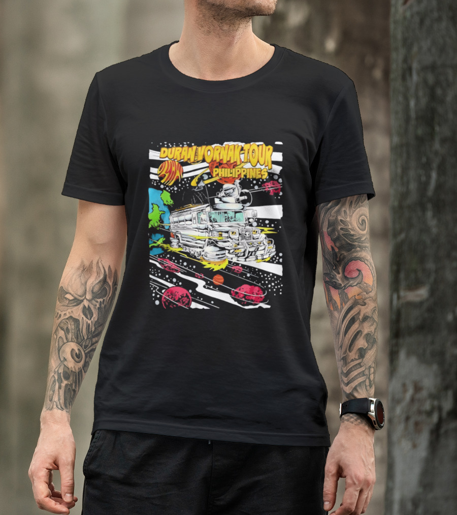 Duran Vornak Tour Philippines Colorful Jeepney Space Adventure T-Shirt