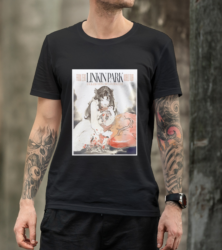 From Zero Linkin Park June 26 2026 Visarno Arena Florence World Tour T-Shirt