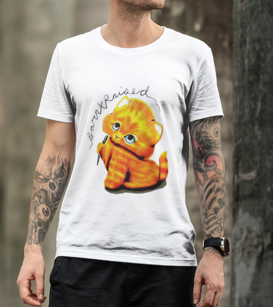 Born X Raised Mischief Orange Cat T-Shirt