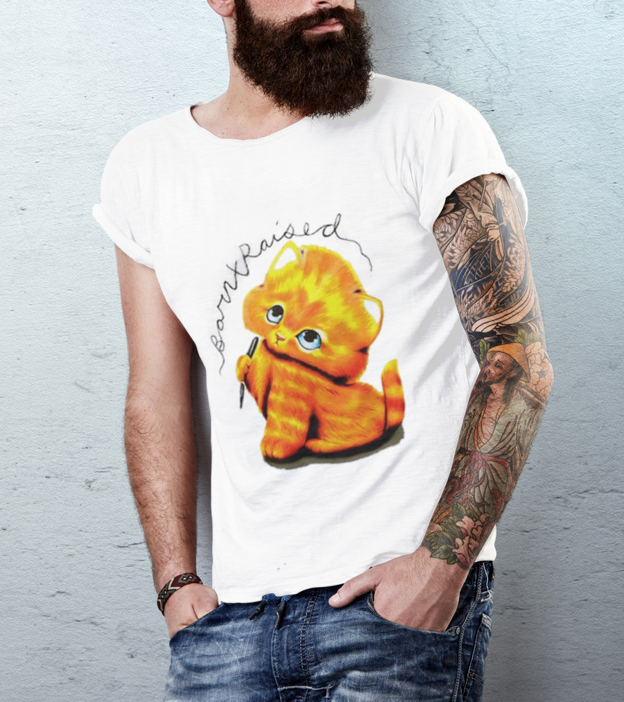 Born X Raised Mischief Orange Cat T-Shirt