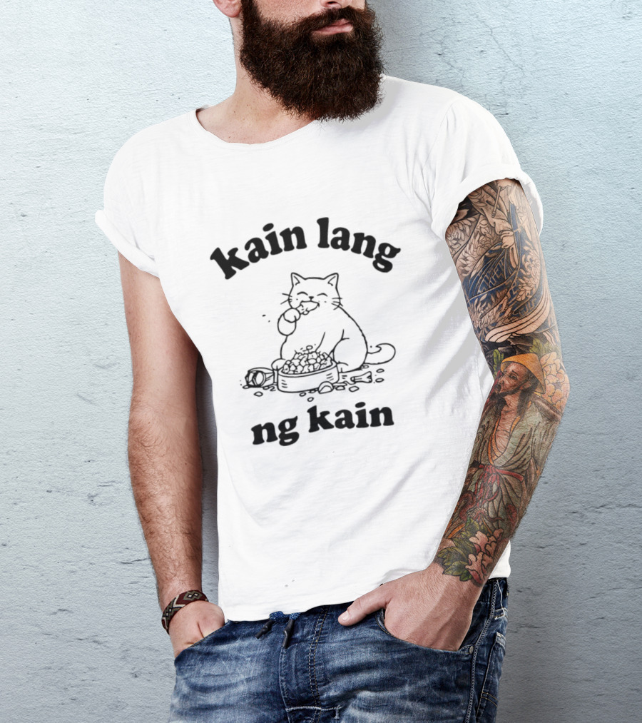 Kain Lang Ng Kain Cat Eating T-Shirt