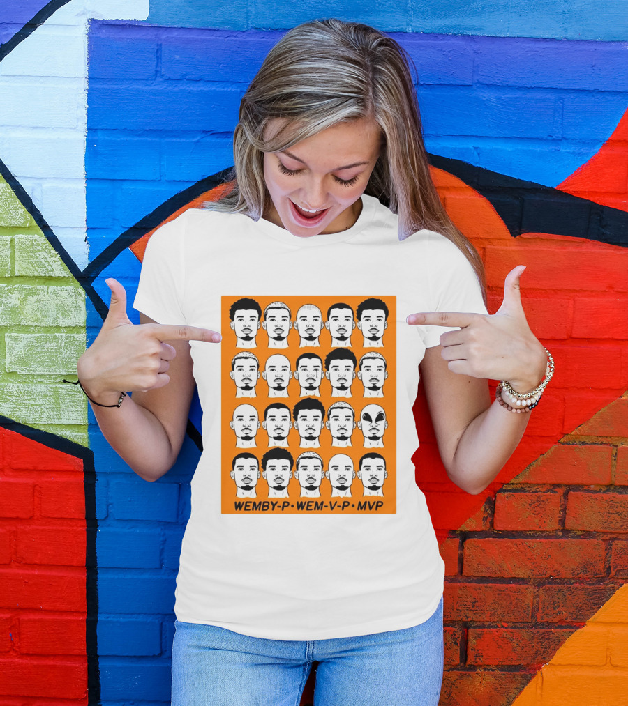 WEMBY P WEM V P MVP Victor Wembanyama Faces Collection T-Shirt
