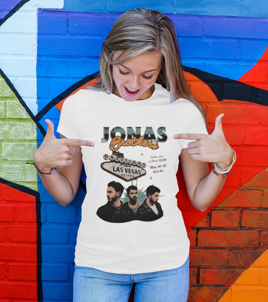 Jonas Brothers Greetings From Las Vegas Nevada May 17 18 2026 Event T-Shirt