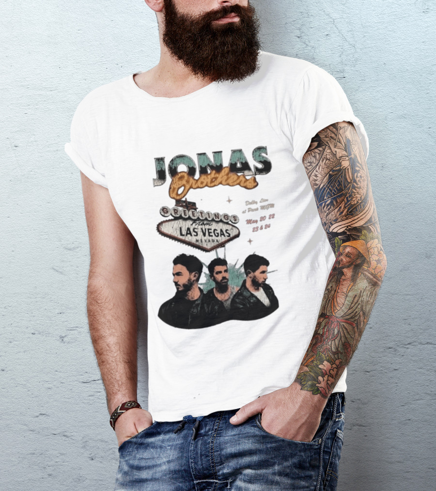 Jonas Brothers Greetings From Las Vegas Nevada May 17 18 2026 Event T-Shirt