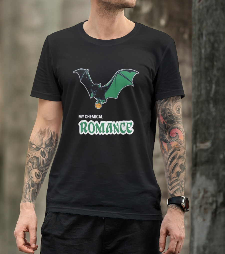 My Chemical Romance Bat Green Logo Philadelphia 08 15 2025 T-Shirt