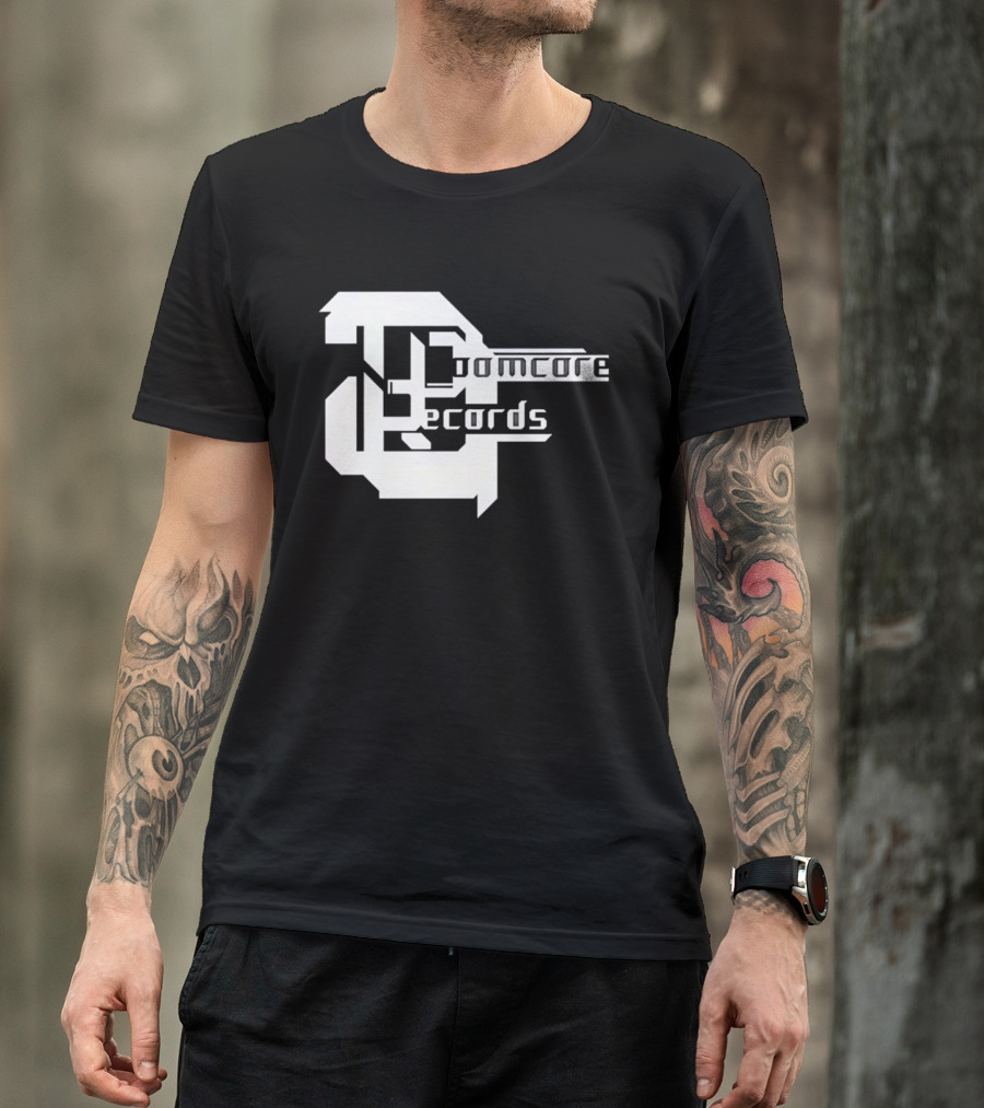 Doomcore Records Bold Stylized T-Shirt