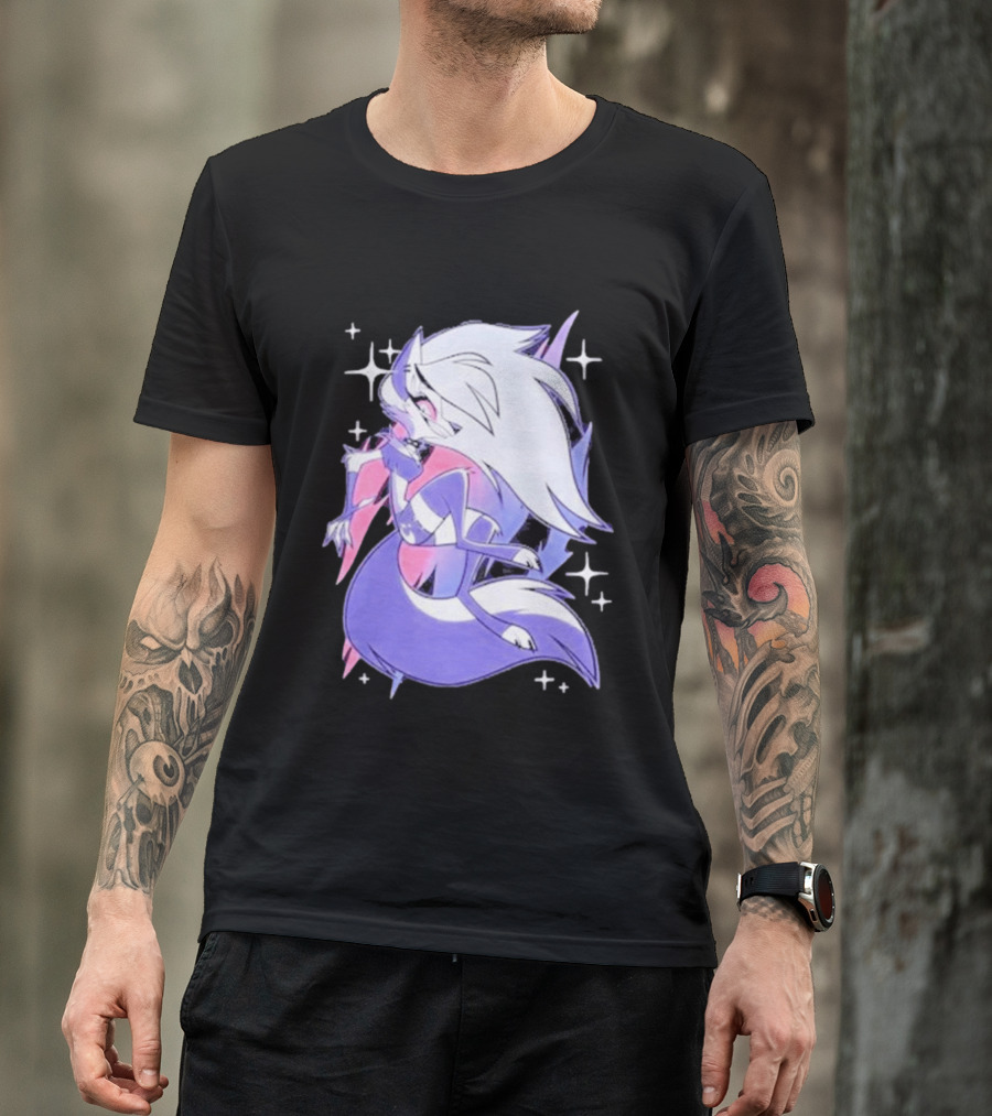 Helluva Boss Loona Bisexual Pride Character Sparkling Aesthetic T-Shirt