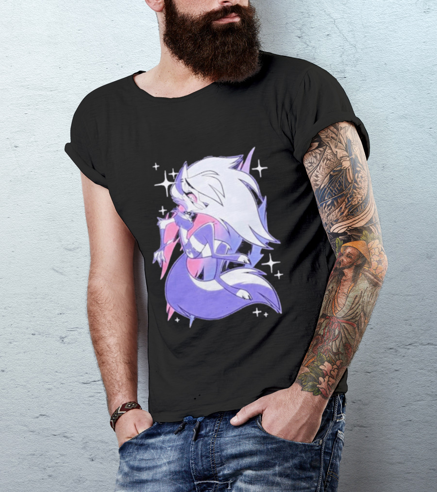 Helluva Boss Loona Bisexual Pride Character Sparkling Aesthetic T-Shirt