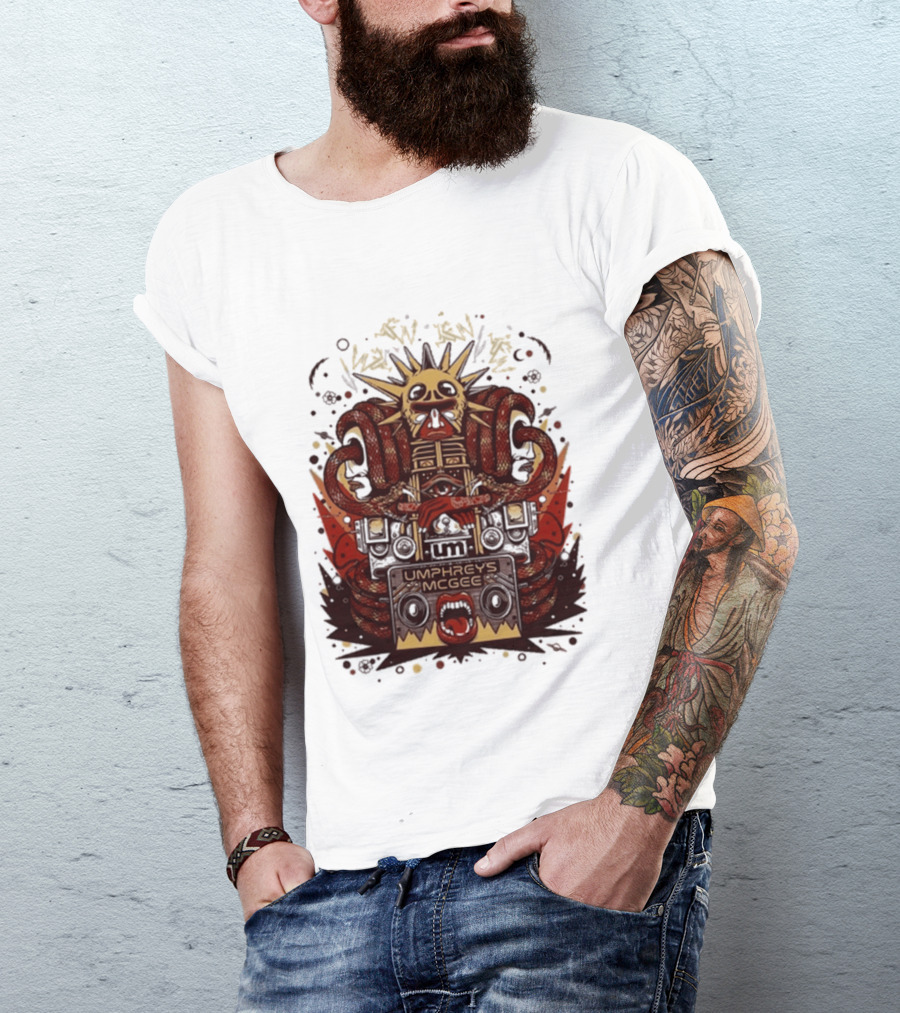 Umphrey's Mcgee Summer Tour 2026 Skeleton And Sunburst T-Shirt