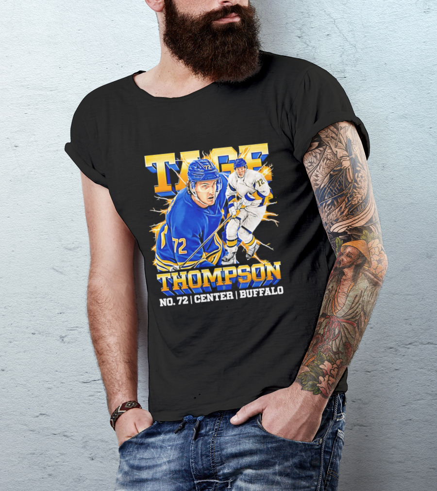 Tage Thompson No. 72 Buffalo Center T-Shirt