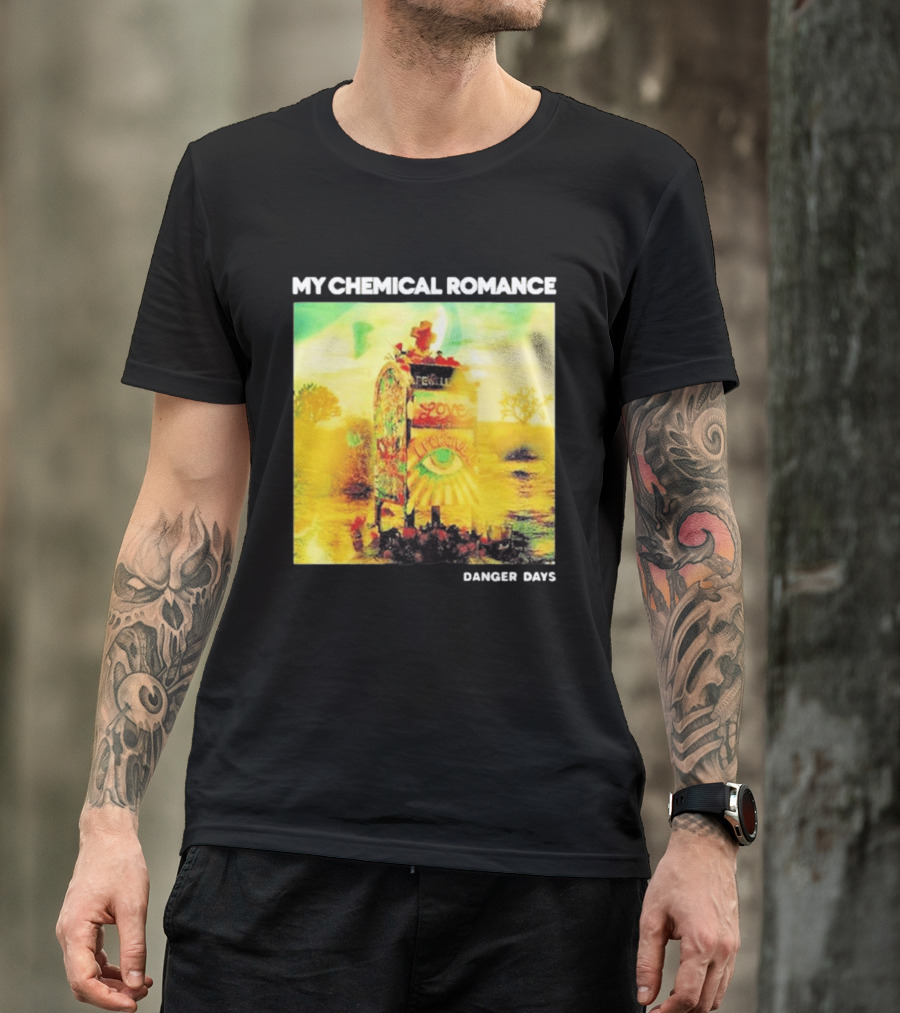 My Chemical Romance Danger Days Album Art Neon Desert Mailbox T-Shirt