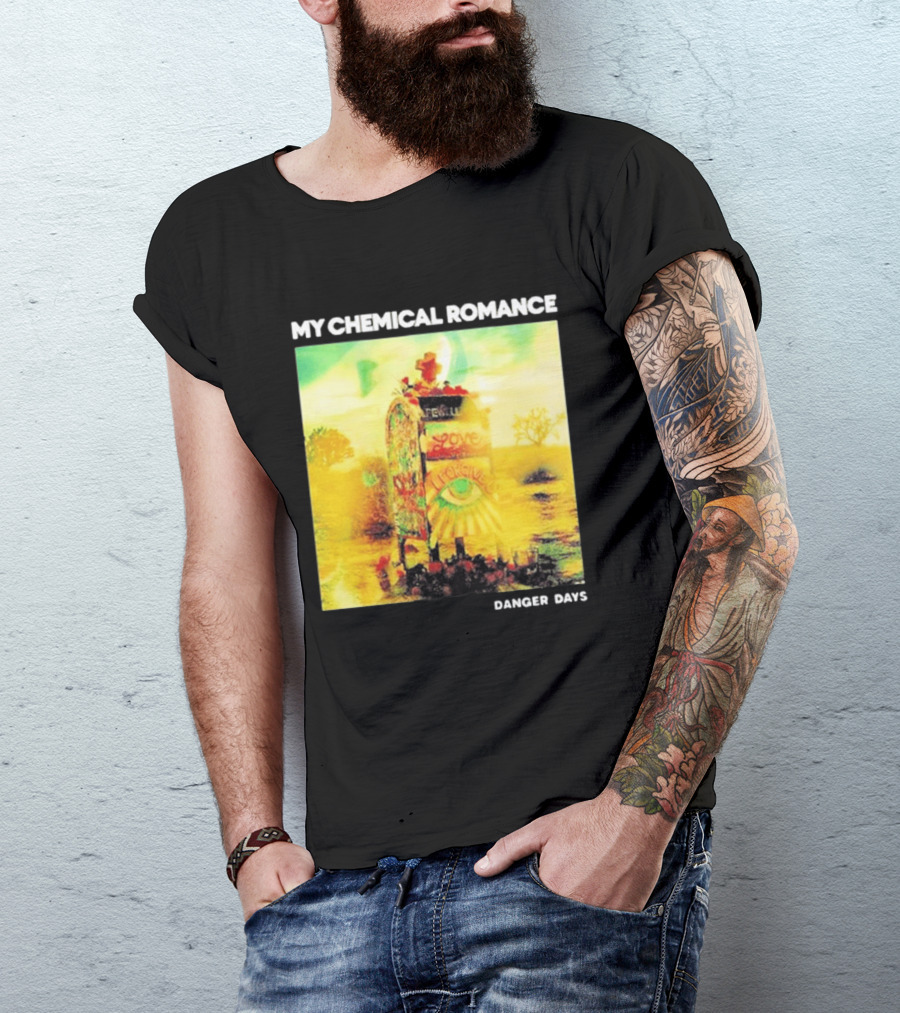 My Chemical Romance Danger Days Album Art Neon Desert Mailbox T-Shirt
