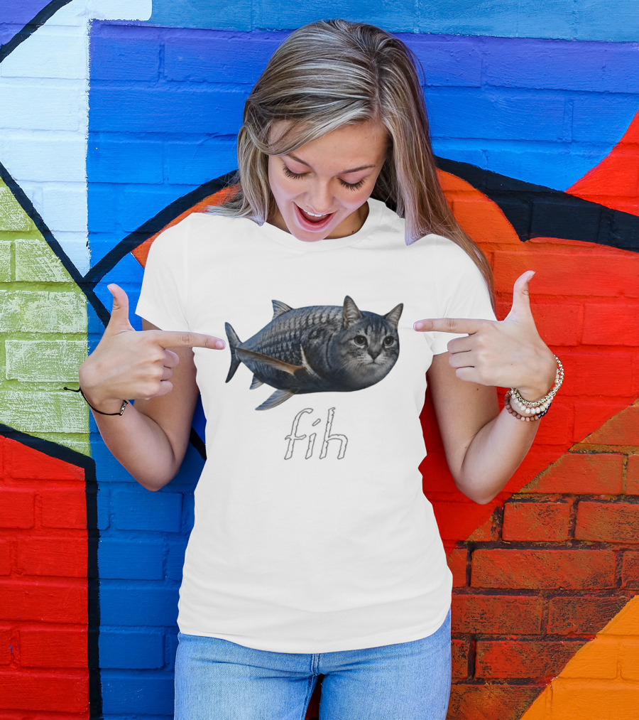 Fish Cat Hybrid Fih T-Shirt
