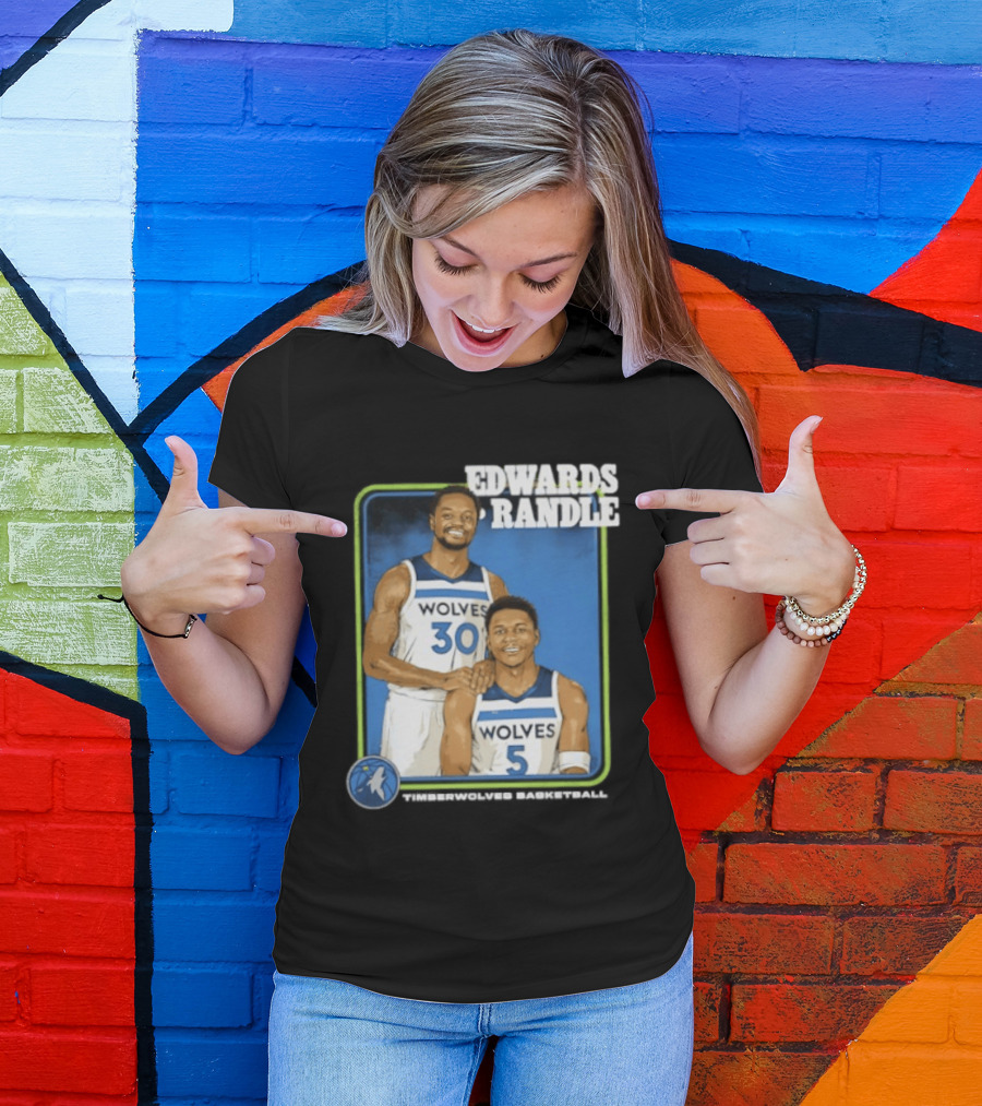 Edwards Randle Wolves 30 5 Basketball Duo T-Shirt