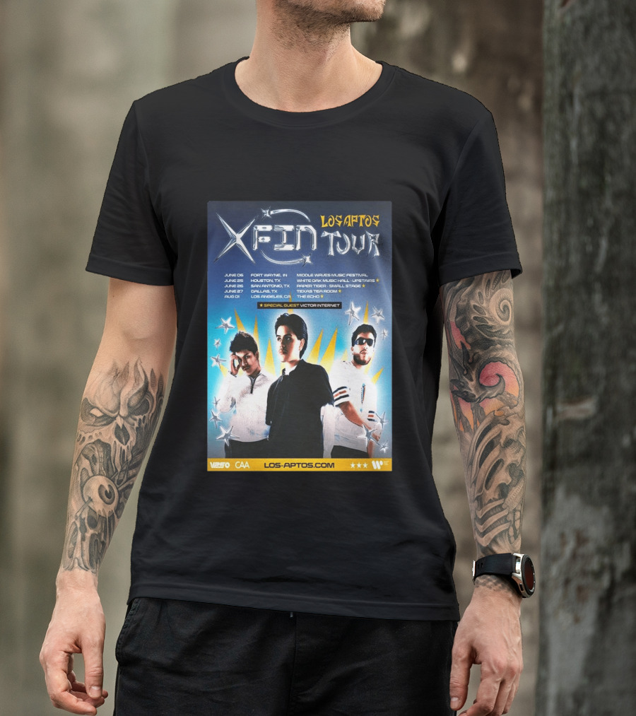 Los Aptos X Fin Tour 2026 Special Guest Victor Internet T-Shirt