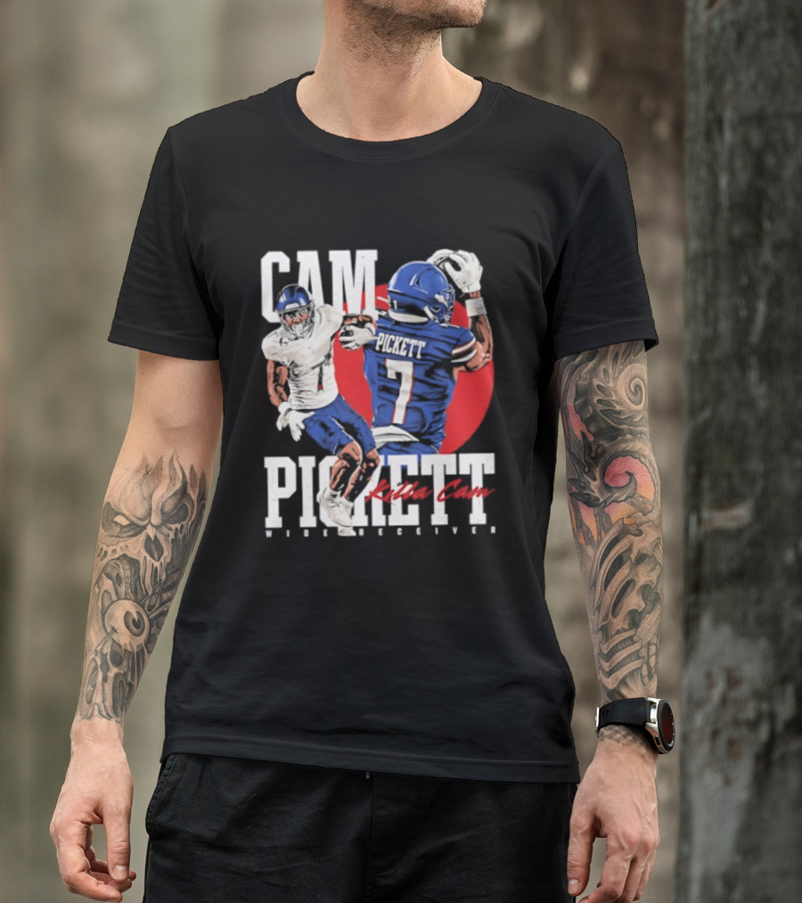 Cam Pickett Killa Cam Kansas Jayhawks Wide Receiver Football T-Shirt