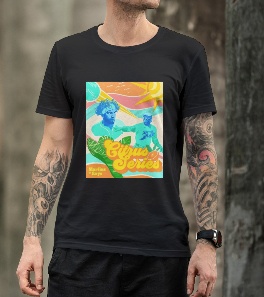 Citrus Series Miami Marlins Tampa Bay Devil Rays T-Shirt
