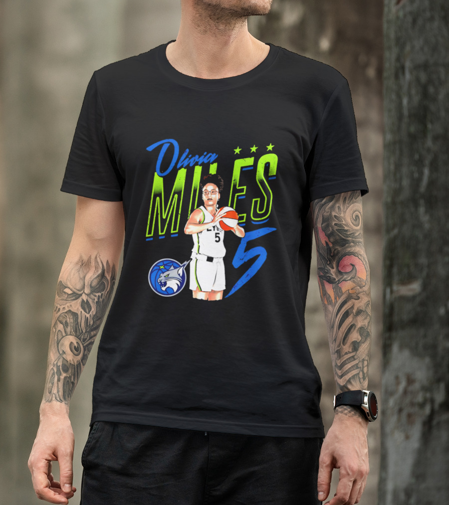 Olivia Miles Minnesota Lynx 5 Star Player T-Shirt