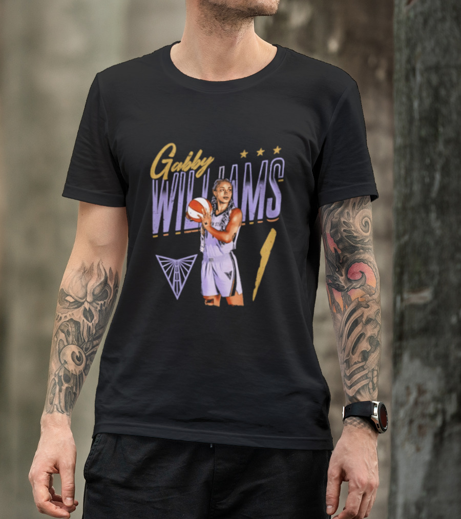 Gabby Williams 1 Golden State Valkyries Basketball Pose T-Shirt