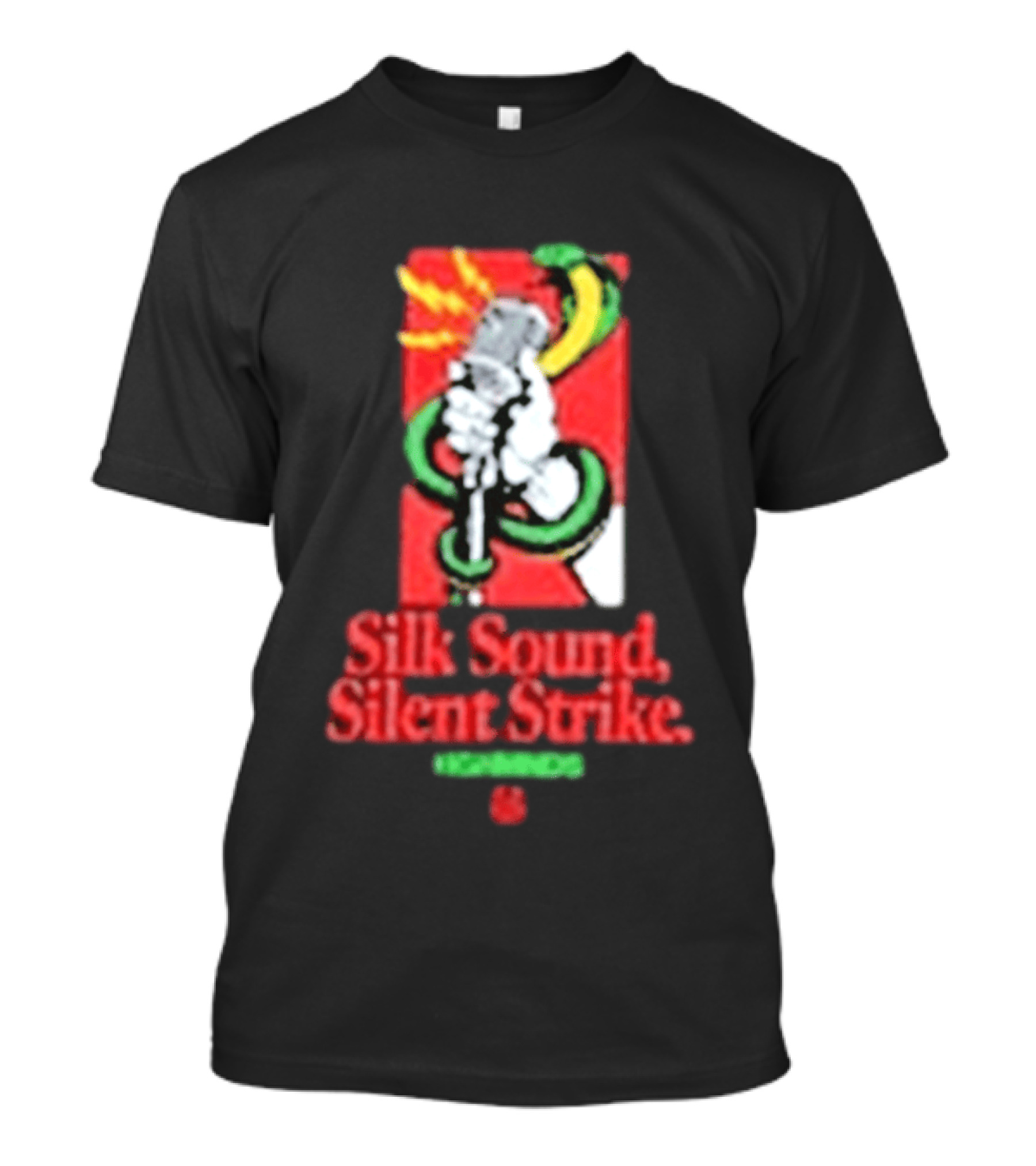 Silk Sound Silent Strike Retro Microphone And Snake T-Shirt